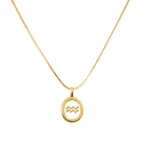 Zodiac Necklace - Aquarius