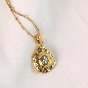 Zora - Gold Fossil Necklace
